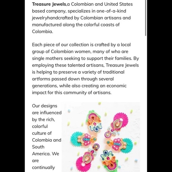 Cocktail Pink Purple White Seed Bead Felt Back Earrings by Treasure Jewels‎ NEW - Picture 7 of 12